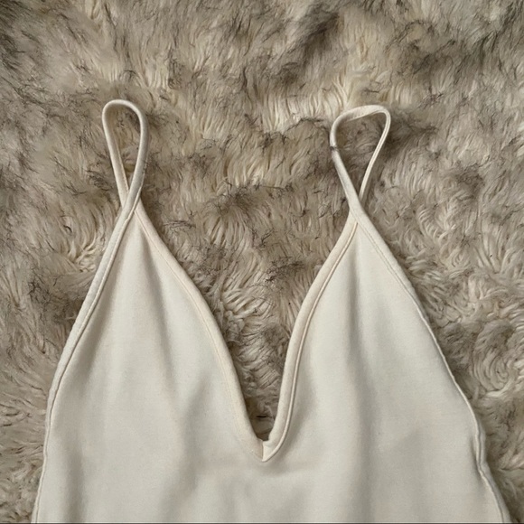 American Apparel Cream, Body-con Mini Dress - Picture 2 of 5